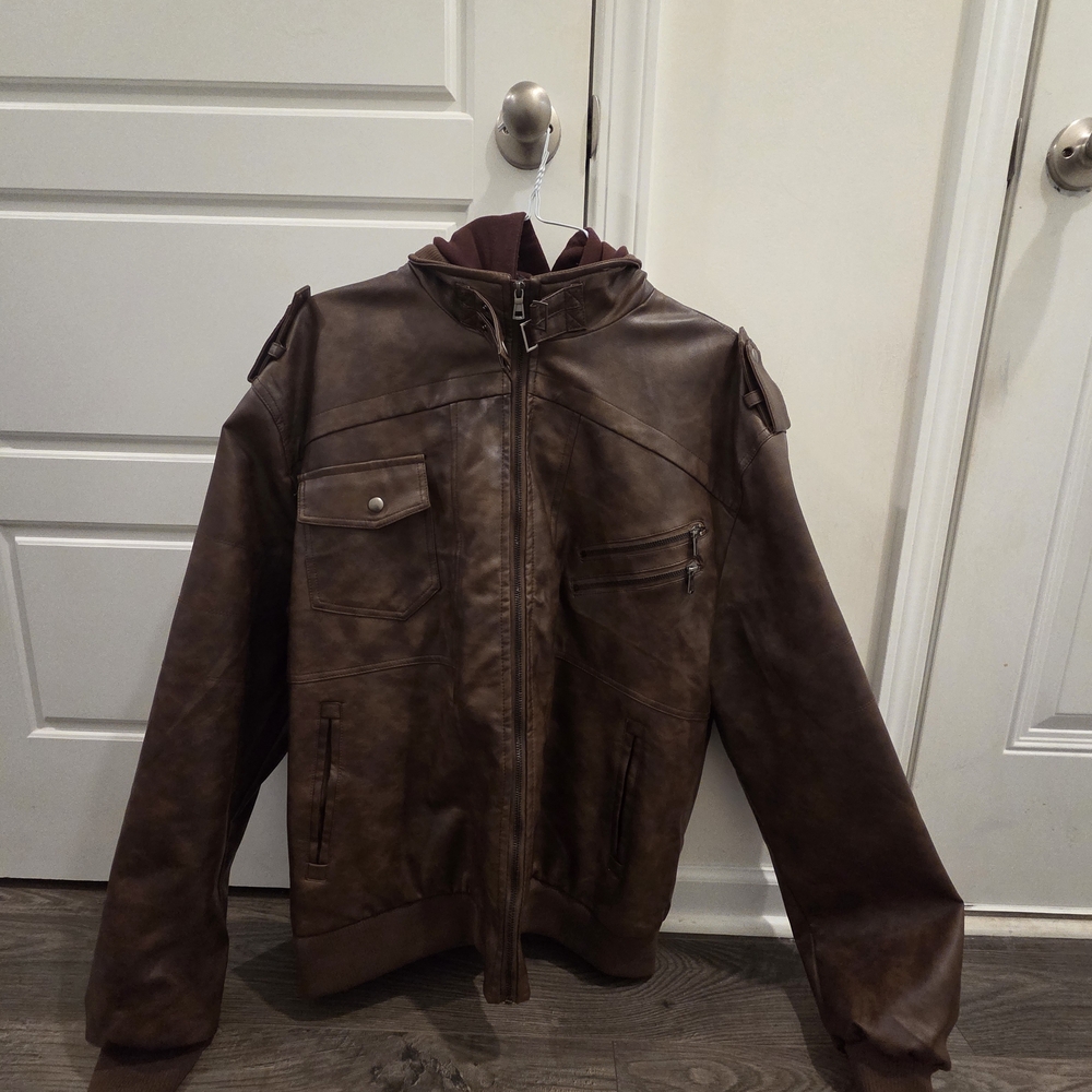 Men's Classic Brown Bomber Jacket
